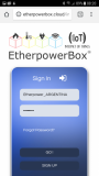 EtherpowerBox Plus_Mobile Web Interface 1